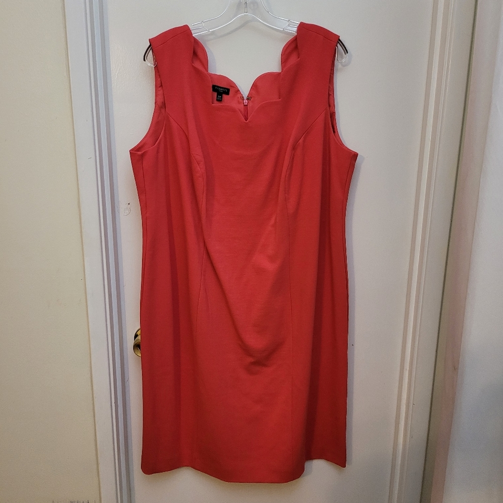 Talbots scallop sleeveless dress